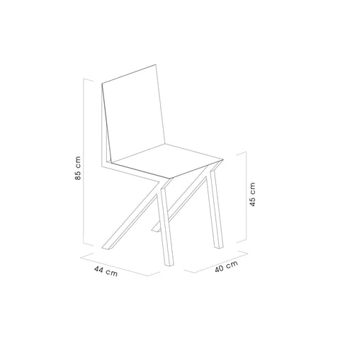 Silla Pliego dimensiones