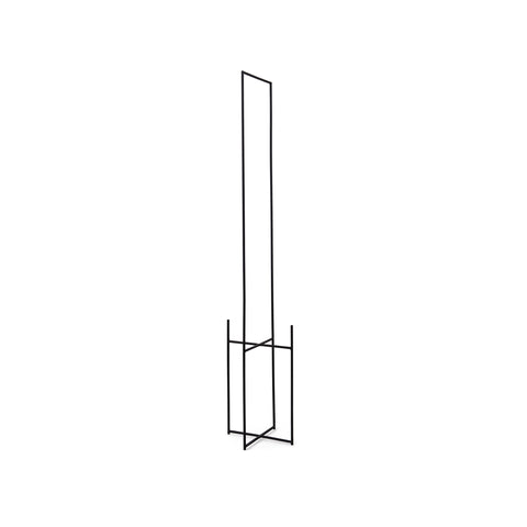 Pedestal Doble para Plantas, soporte de diseño minimalista en metal.