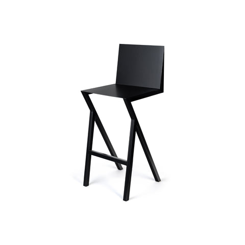 Silla Alta Pliego, taburete moderno para barras y mesones.